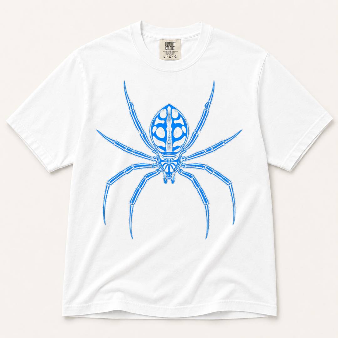 Blue Tribal Spider