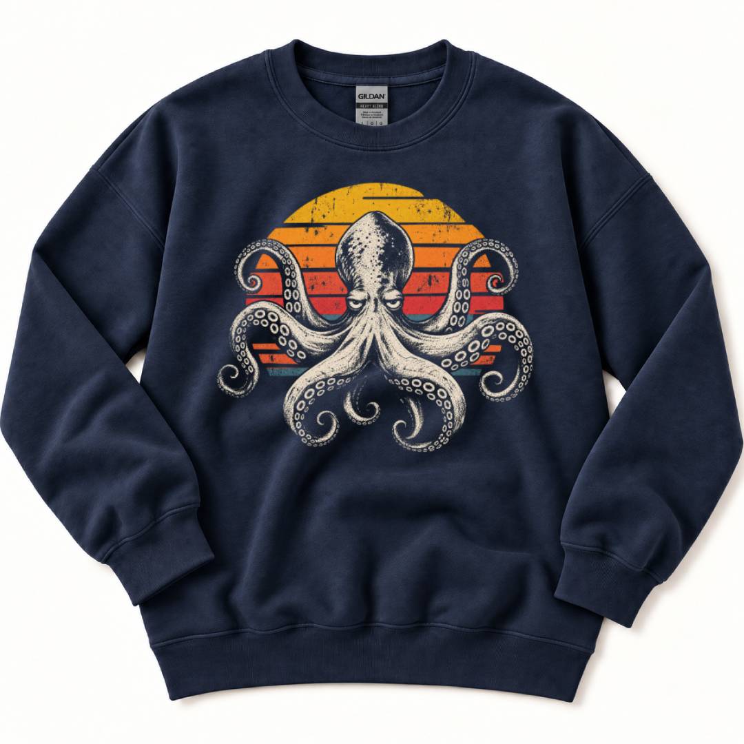 Octopus Sunset Sweatshirt