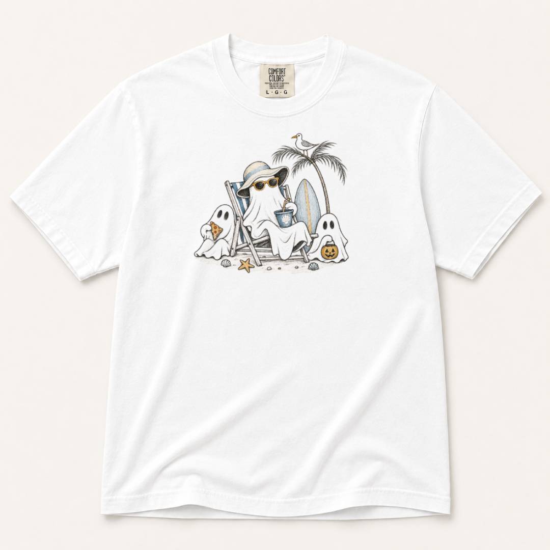 Beach Ghosts Halloween T-Shirt