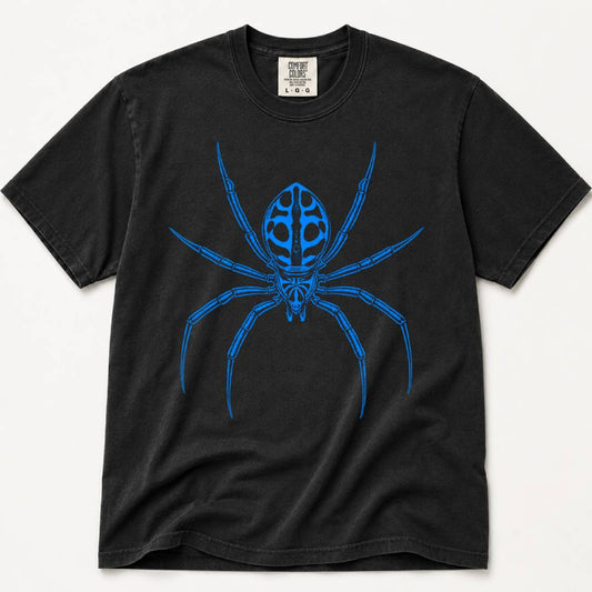 Blue Tribal Spider
