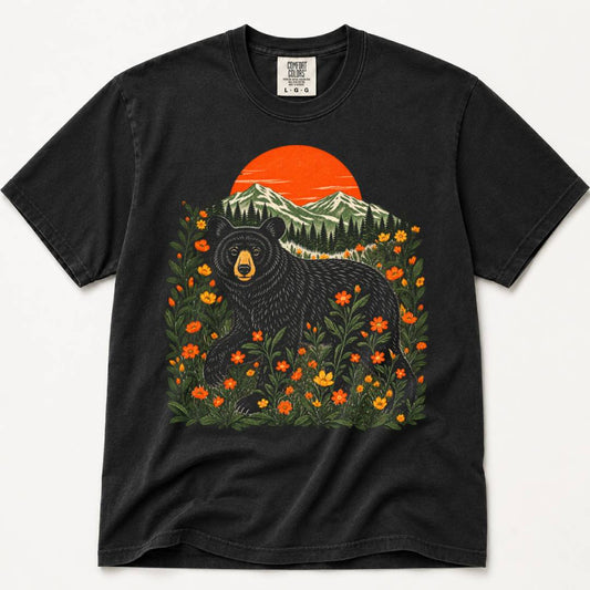 Bear & Wildflowers
