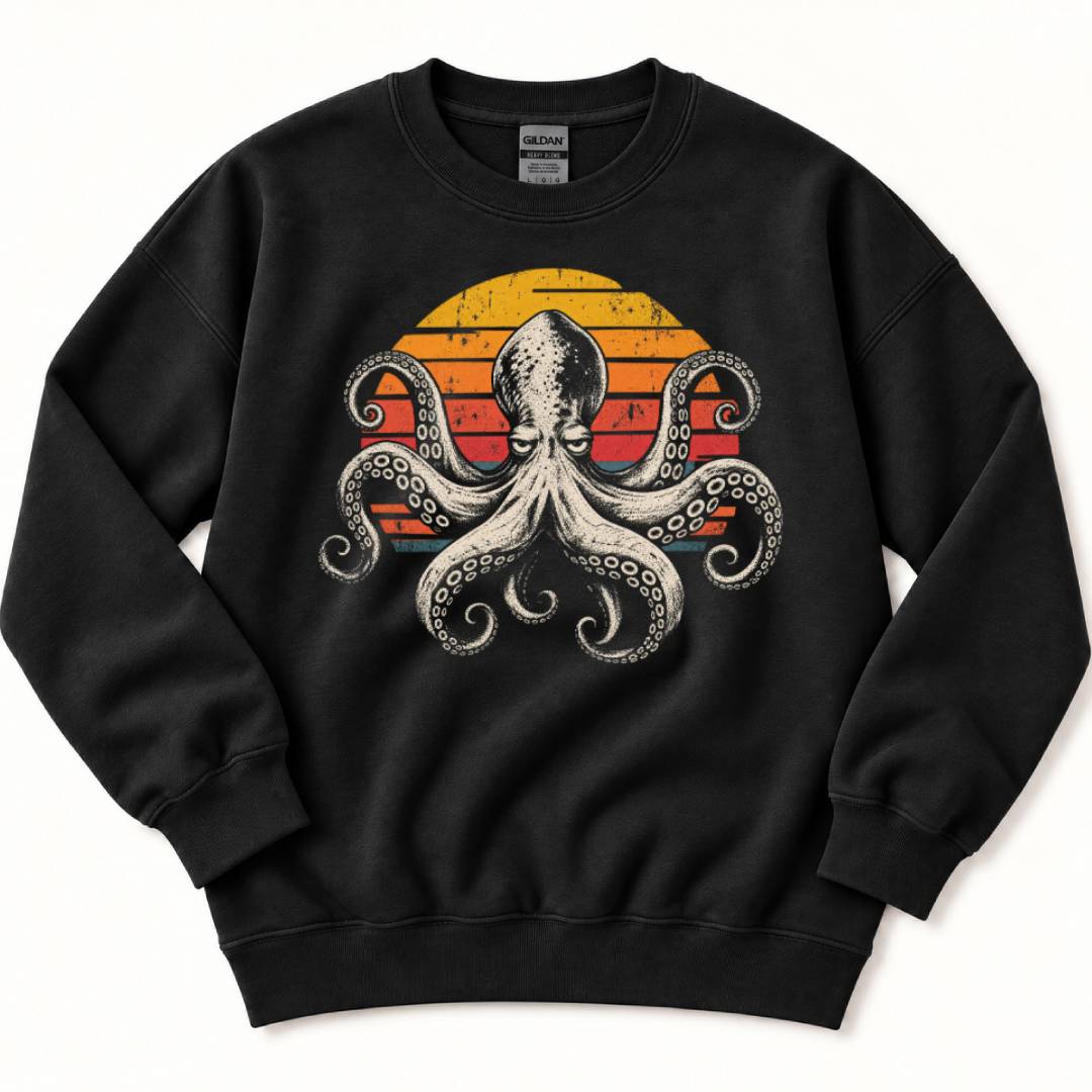 Octopus Sunset Sweatshirt
