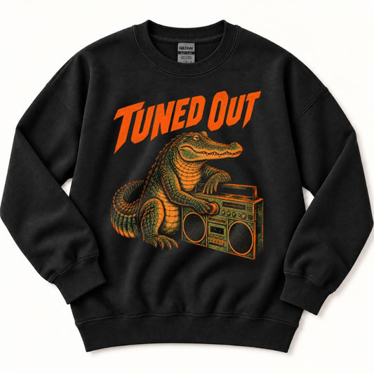 Tuned Out Crocodile Sweatshirt