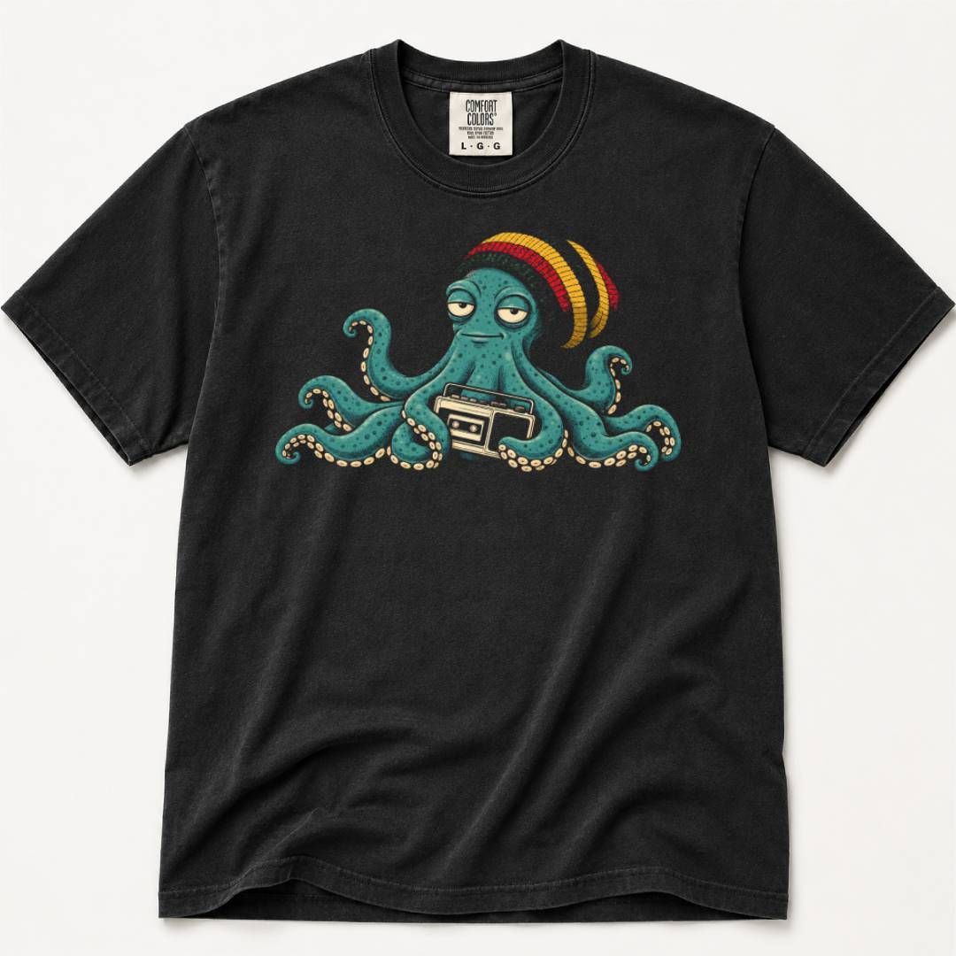 Rasta Octopus  T-Shirt