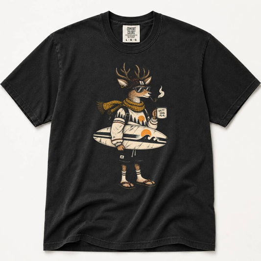 Surfing Deerly T-Shirt