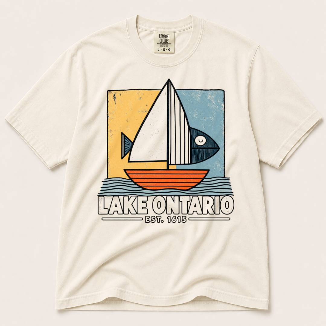 Lake Ontario Sailboat T‑Shirt