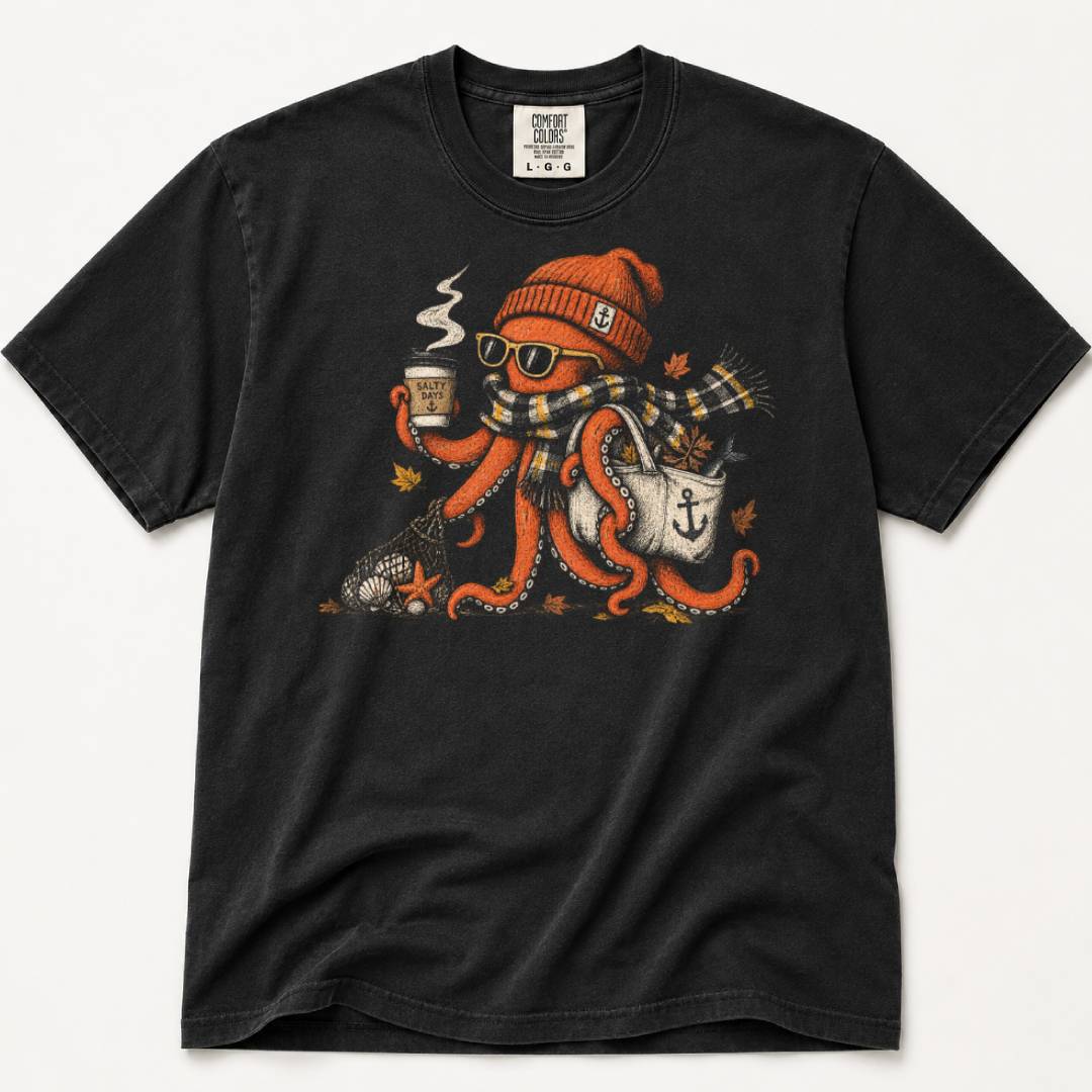 Octopus Coffee Lover T‑Shirt