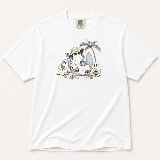 Beach Ghosts Halloween T-Shirt