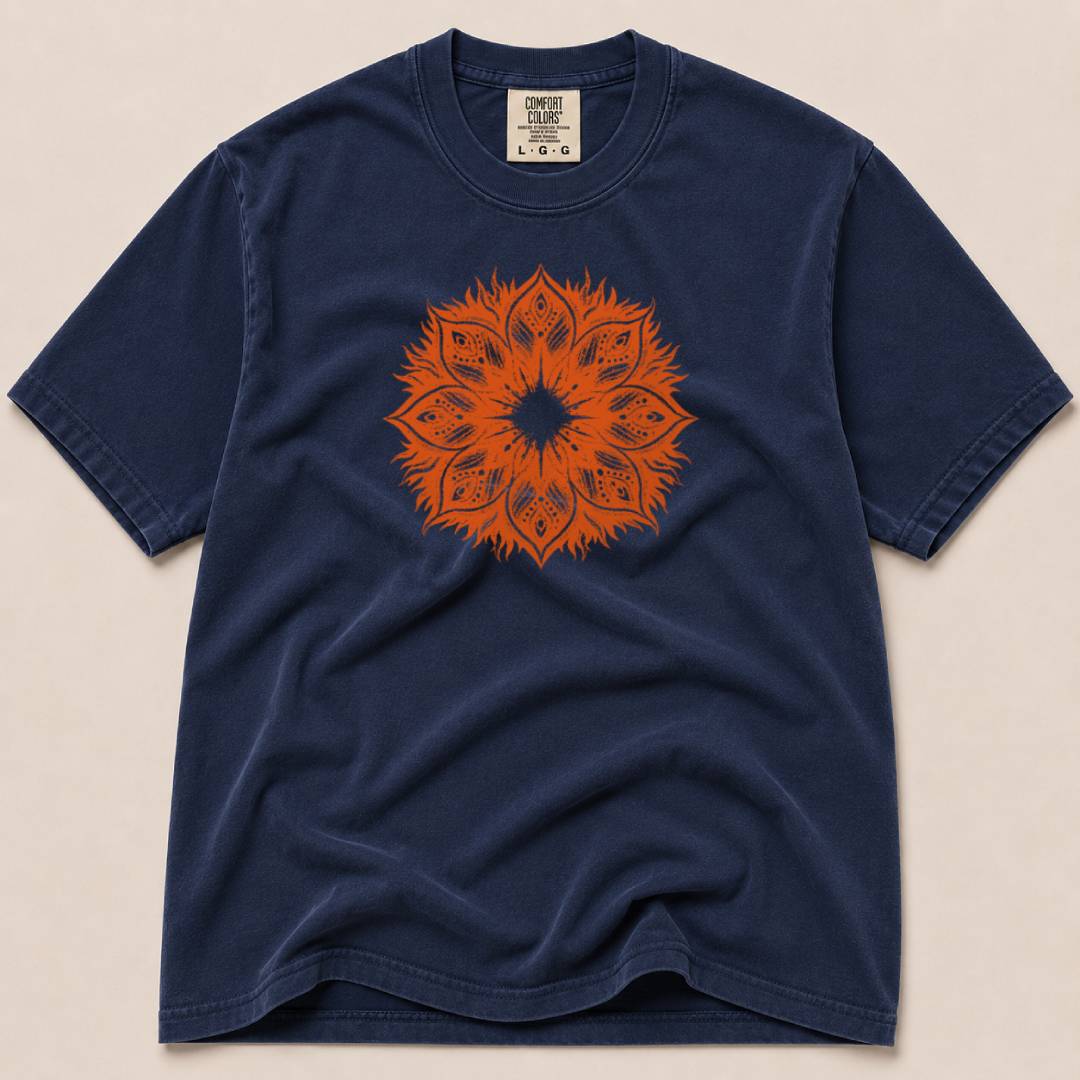 Orange Sunburst