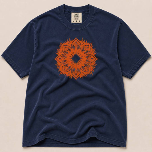 Orange Sunburst
