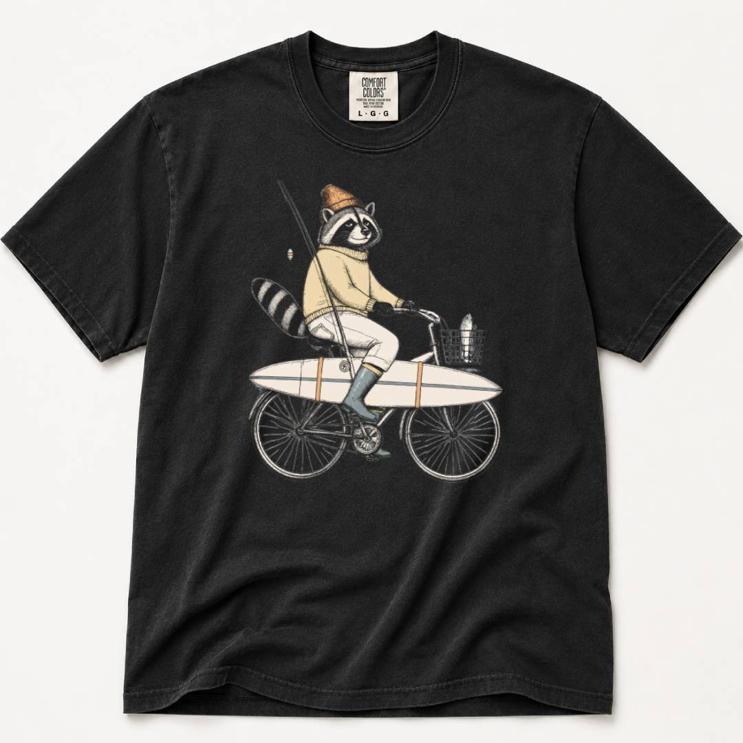 Reel Raccoon T‑Shirt