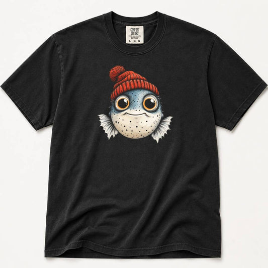 Pufferfish Beanie T-Shirt